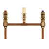 2 Handle Three Hole Fixed Roman Tub Center Set