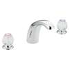 2 Handle Acrylic Garden Bath Faucet Chateau Polished Chrome