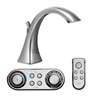 One Hole Deck Mount High Arc Roman Tub Faucet Polished Chrome With Io Digital