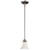 Brushed Nickel 1 Light 60 Watts A 19 Mini Pendant *dupont