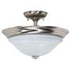 Brushed Nickel 1 Light 60 Watts A 19 Semi-flush *trium