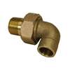 1/2 Bronze Sweat Hot Water Union Elbow