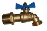 Not For Potable Use 1/2 MIP Hose Bibb Ball Valve