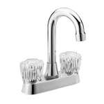 Lead Law Compliant 2 Handle Acrylic High Bar Faucet With 10 S