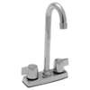 Lead Law Compliant 2 Handle Metal High Bar Faucet With 10 S
