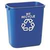 13-5/8QT Deskside Recy Container Small BLUE