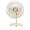 GU24 Ceiling Receptacle White With PULL Chain