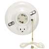 GU24 Ceiling Receptacle With Chain White