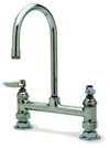 Lead Law Compliant Double Pantry Faucet Deck Mount 8 Center Rigid G