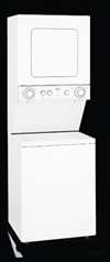 White on White 24 Thin Twin Washer / Gas Dryer