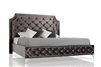 Modrest Leilah - Transitional Tufted Fabric Bed without Crystals by VIG Furniture