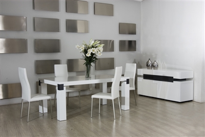 Modrest Escape White Glossy Table by VIG Furniture