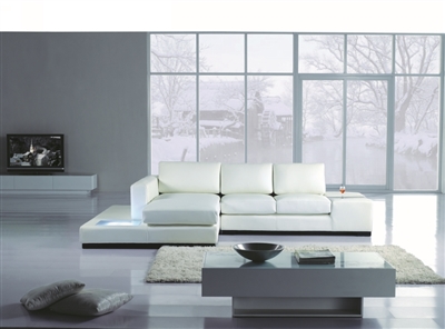 Divani Casa T35 Mini Leather Sectional by VIG Furniture