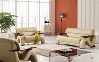 Divani Casa 2033 - Beige Modern Leather Sofa Set by VIG Furniture