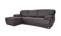 Geneve Italian Leather Sectional Sofa - Made in Italy