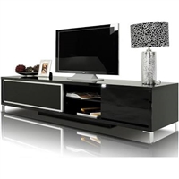 Modrest Brighton Black Lacquer Mini Entertainment Center by VIG Furniture