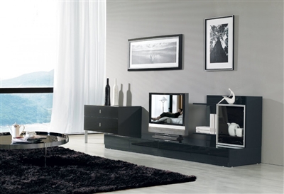 Modrest Maryland Black 3-Piece Entertainment Center by VIG Furniture