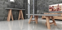 Modrest Civic Modern Concrete & Acacia Coffee Table by VIG Furniture