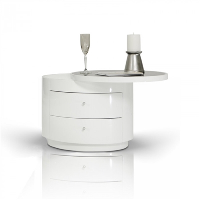 Modrest Symphony White Nightstand by VIG Furniture