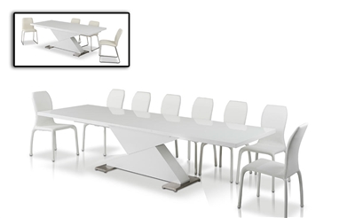 Modrest Bono "Z" - Modern White Dining Table