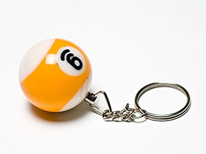 9 Ball Key Chain