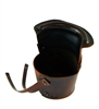 Brown Leather Bucket Pocket