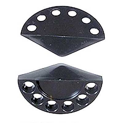 Black Plastic 6 Cue Wall Rack