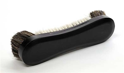 Black 10 1/2" Horsehair Table Brush