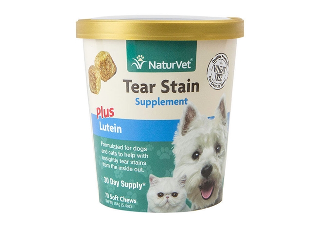 NaturVet Tear Stain Supplement Plus Lutein