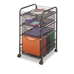 Cart Mesh File Cube,Black