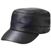 Solid Genuine Lambskin Leather Cap