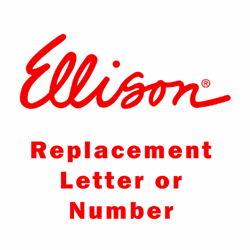 Ellison SureCut Die - Single Replacement Letter/Number