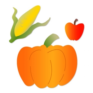 Ellison AllStar Die - Food: Apple, Corn & Pumpkin
