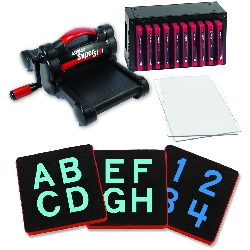 Ellison AllStar SuperStar Starter Set w/Block Alphabet 1 1/2" Uppercase Letters & Numbers