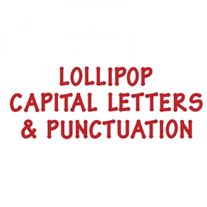 Sizzix Bigz XL Alphabet Die - Lollipop Capital Letters & Punctuation