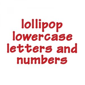 Sizzix Bigz XL Alphabet Die - Lollipop Lowercase Letters & Numbers