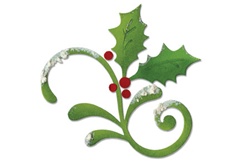 Sizzix Bigz Die - Flourish, Holly & Mistletoe