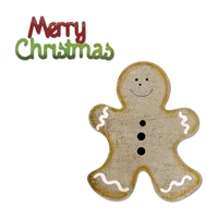 Sizzix Bigz Die w/Bonus Sizzlits Die - Gingerbread Man & Merry Christmas
