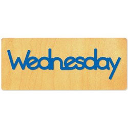 Ellison SureCut Die - Word, Day - Wednesday - Double Cut