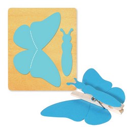 Ellison SureCut Die - Clothespin Critter, Butterfly - Large