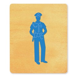 Ellison SureCut Die - Police Officer #2 - Large