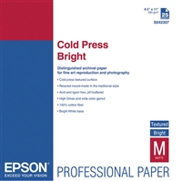 Epson S042307 Cold Press Bright Textured Matte Paper