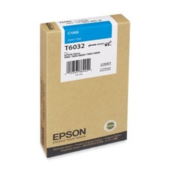 Epson T603200 220ml Cyan Ink Cartridge for 7800,7880,9800 and 9880