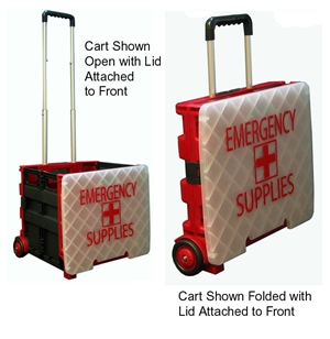 Large Folding Cart - Black Red