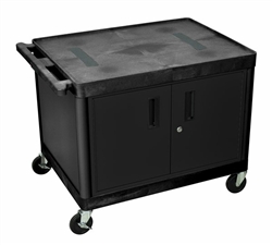 Black Cart with Cabinet