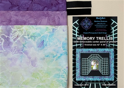 Memory Trellis Quilt Kit-Purple