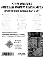 Spin Wheels Freezer Paper Template Package 66 inch