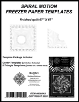 Spiral Motion Freezer Paper Templates Package