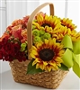 Sunflower Basket