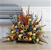 Fireside Basket with Sunflowers